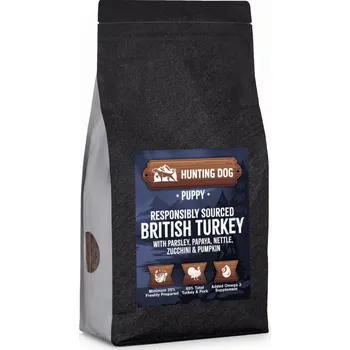 Krmivo pro psa Hunting Dog Britský krocan s petrželkou pro štěňata; 2 kg