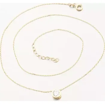 Náhrdelník Dámský náhrdelník žluté zlato 585 zirkon 164P-152361 délka 45 cm