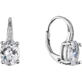 Oblečení a móda Stříbrné náušnice visací oválky 11632.1