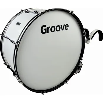 Jednotlivý buben GRV MBD-2812WH Marching Bass Drum 28x12" + carrier