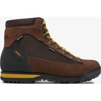 Pánská obuv AKU Slope Micro GTX - pánská kožená - hnědá/žlutá Velikost: 46