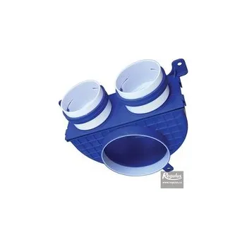 Kouřovod Regulus Stropní vyústka se zdvojeným potrubím 2x75/125 mm 21757