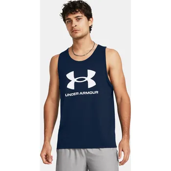Pánské tílko Pánské tílko Under Armour UA SPORTSTYLE LOGO TANK 1382883-408 Modrá SM