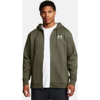 Pánská móda Pánská mikina Under Armour UA Icon Fleece FZ Hood-GR 1373881-390 Zelená SM