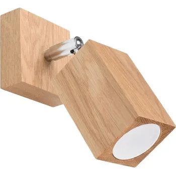 Nástěnné svítidlo Dřevěné nástěnné svítidlo KEKE dub moderní do obýváku a ložnice Sollux Lighting