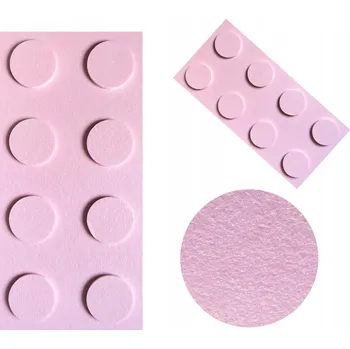 Obraz Filcové kostky na zeď panely LEGO 30x60 pudrová