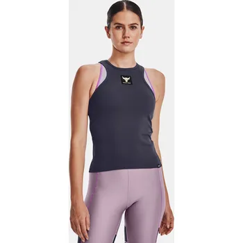 Dámské oblečení Dámské tílko Under Armour Pjt Rock Rib Tank 1373587-558 Šedá XS