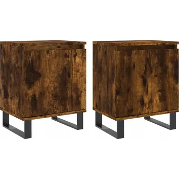 Noční stolek Elegantní noční stolky kouřový dub 40 x 30 x 50 cm, 2 ks