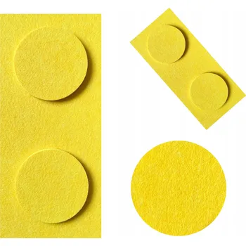 Obraz Filcové kostky na zeď, panely kostky na zeď, panely LEGO žluté