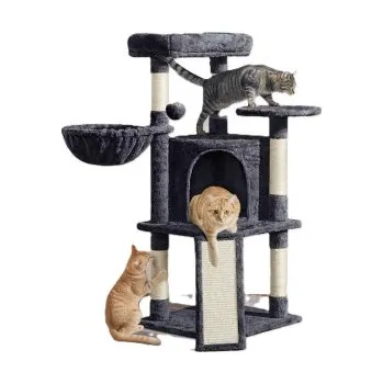 Škrabadlo pro kočky 593206 dark gray, tmavě šedá, 106 cm - B YAHEETECH