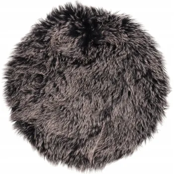 Obraz KOBEREČEK Z UMĚLÉ KOŽEŠINY MĚKKÝ SILNÝ S ODSTÍNY NA KONCÍCH 34CM ŠEDÝ