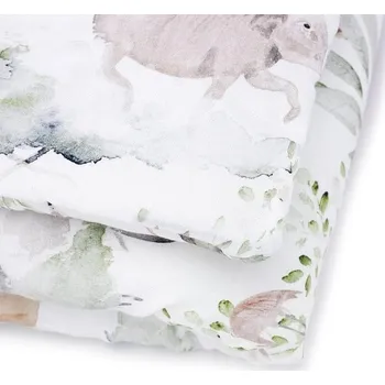 Příslušenství pro dětskou postel a kolébku Makaszka Bambusová sada do postýlky "M" (100x135/60x40) SAVANNA