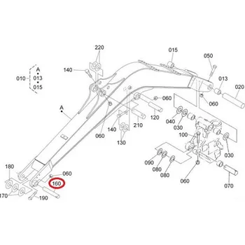 Čep nápravy Čep výložníku dolní Kubota