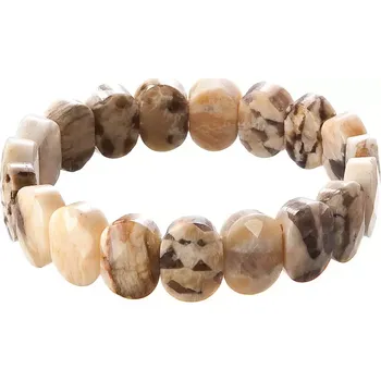 Oblečení a móda Náramek s minerálními kameny jaspis světlý 43057.3