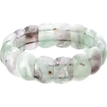 Oblečení a móda Náramek s minerálními kameny achát zelený 43058.3