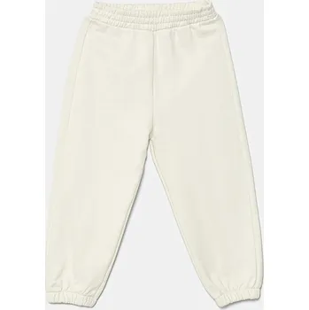 Chlapecké kalhoty Dětské bavlněné tepláky Patrizia Pepe K103 7P0326 béžová 01X, vel. 140