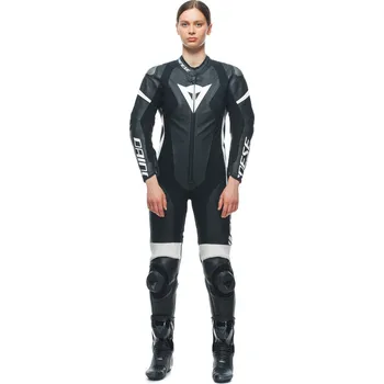 Moto obuv DAINESE GROBNIK LADY LEATHER 1PC SUIT PERF. # BLACK/BLACK/WHITE - 48