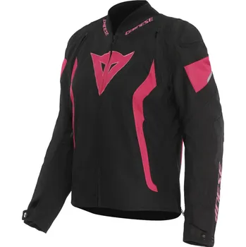 Moto bunda DAINESE AVRO 5 TEX JACKET WMN # BLACK/FLUO PINK - 52