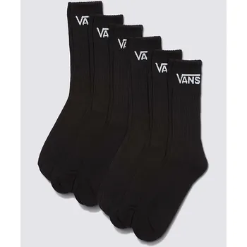 Ponožky Vans Classic Crew - Black - 6 párů - 42,5-47