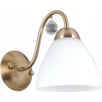 Nástěnné svítidlo Nástěnné svítidlo LUGANO 1xE27 patina bílé stínidlo Italux WL-5643-1-HBR