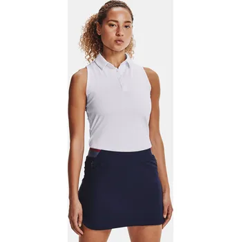Dámské oblečení Dámské tílko Under Armour UA Zinger Sleeveless Polo 1363950-101 Bílá MD