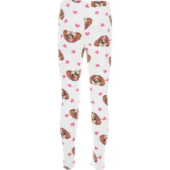 Bílé legíny pro dívky Tlapková patrola - Skye vel. 98 cm