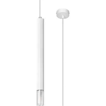 Bílé kovové závěsné svítidlo ø 8 cm Vittoria – Sollux ID_1826624