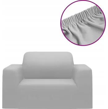 Prostěradlo Elastický potah na pohovku z polyesterového žerzeje, 90-140 cm, šedý