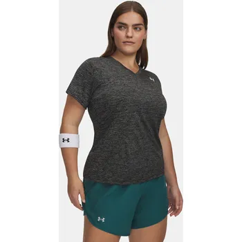 Dámské tričko Dámské tričko Under Armour Tech SSV- Twist& 1384221-001 Černá 2X