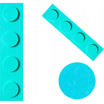 Obraz Filcové kostky na zeď panely LEGO 15x60 máta