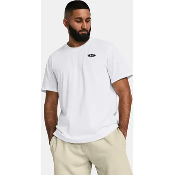Pánské tričko Pánské tričko Under Armour UA HW LC PATCH SS-WHT 1382902-100 Bílá MD