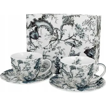 2 Šálky s podšálky 280 ml Orient Blue porcelán DUO