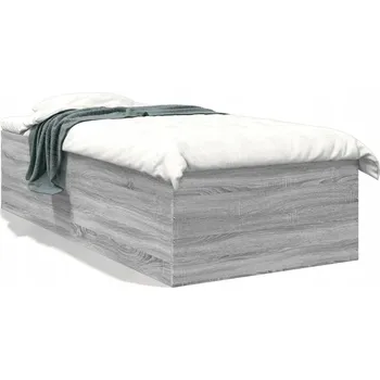 Postel Rám postele šedý dub sonoma 193 x 78 x 45 cm