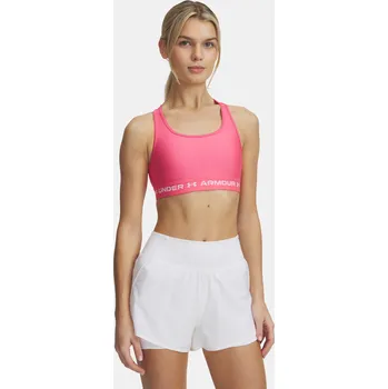 Dámské spodní prádlo Dámská podprsenka Under Armour Crossback Mid Bra 1361034-672 Růžová XS