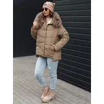 Dámská zimní bunda s kapucí FIXMIX Dstreet TY4672 -výprodej Barva: Béžová, Velikost: S