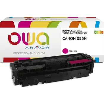 Tiskárna OWA Armor toner kompatibilní s Canon CRG-055H M, 5900st, červená/magenta