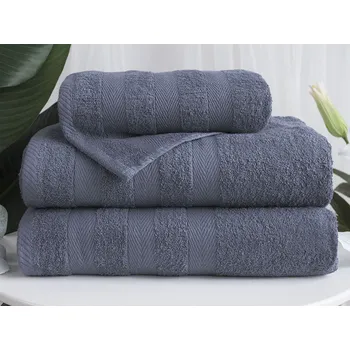 XPOSE® Froté osuška DEVON - šedomodrá 70x140 cm, Froté + Prodloužená možnost vrácení zboží do 50 dnů