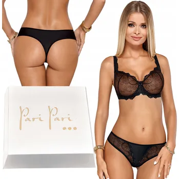 Podprsenka Paripari černá souprava spodního prádla velikost 80B