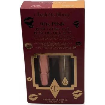 Rtěnka Charlotte Tilbury Sada 90s Pink Rose: Lesk na rty a rtěnka Rose