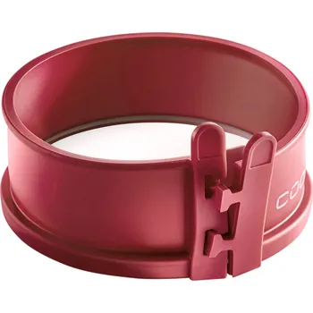 Forma na pečení Coox Silikonová forma na pečení se skleněným dnem, Ø 12 cm (tmavě červená)