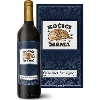 Víno Sablio Bílé víno Kočičí máma: 0,75 l