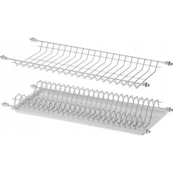 Odkapávač na nádobí Sušák na nádobí do skříňky 8x56x28 cm, bílý, ocelový