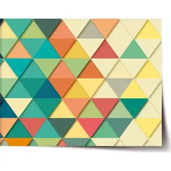 Plakát Sablio Plakát Trojúhelníky - 90x60 cm