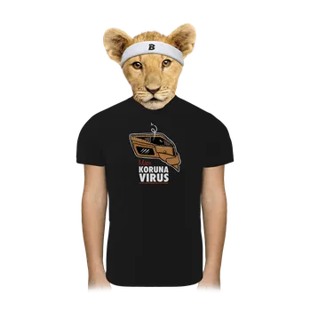 Bastard Korunavirus v peněžence dětské sportovní tričko Black