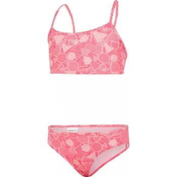 Dívčí plavky Dívčí plavky Speedo DazzleGeo Allover X Back 2 Piece Girl Phoenix Red/Powder Blush 34