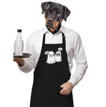 Kuchyňská zástěra Bastard La bu bu zástěra Black