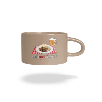 Bastard Knedlo vepřo zelo hrnek makronka Brown Macaron