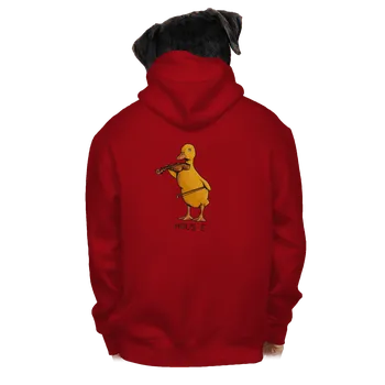 Pánská mikina Bastard Housle pánská mikina na zip Red