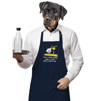 Kuchyňská zástěra Bastard Dnes vyhrajeme zástěra Navy