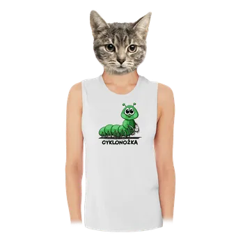 Bastard Cyklonožka dámské tílko volné White